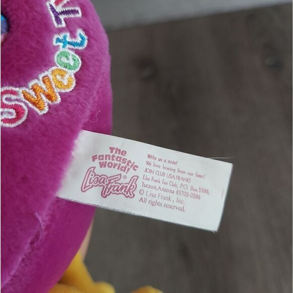 Vintage 1998 Lisa Frank Sweet Tweet Purple Duck Plush Stuffed Toy - Picture 6 of 9